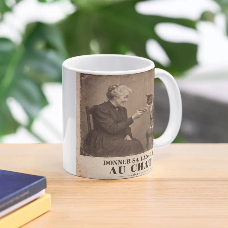Donner sa langue au chat — Service compris sur Mug classique