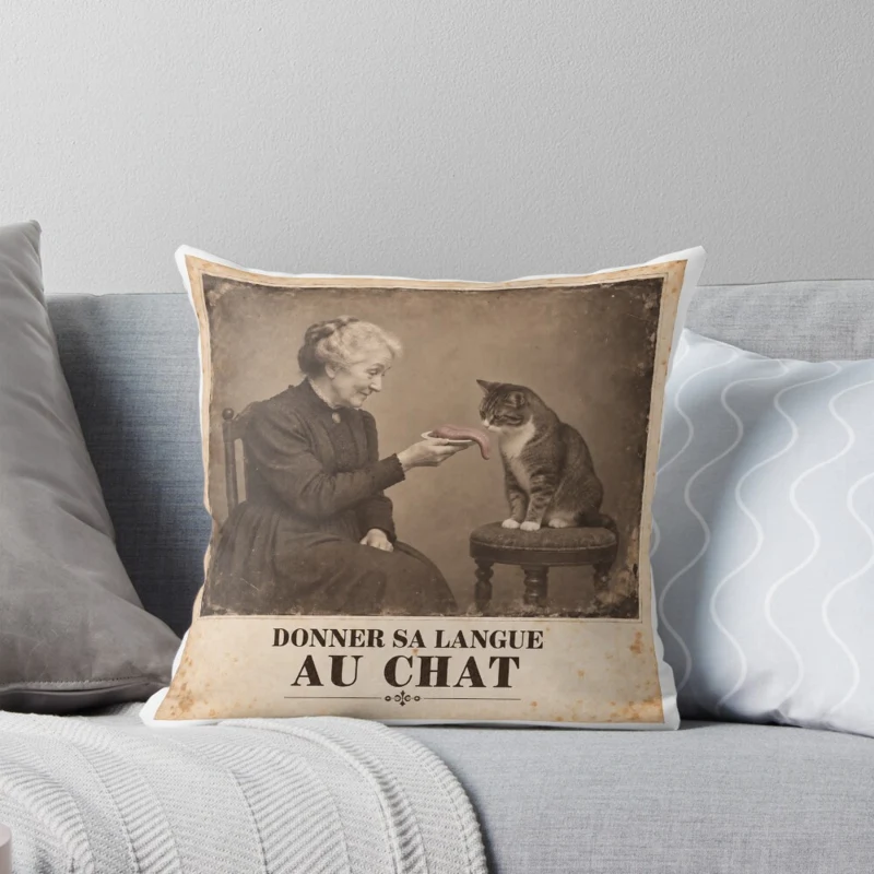 Donner sa langue au chat — Service compris sur Coussin