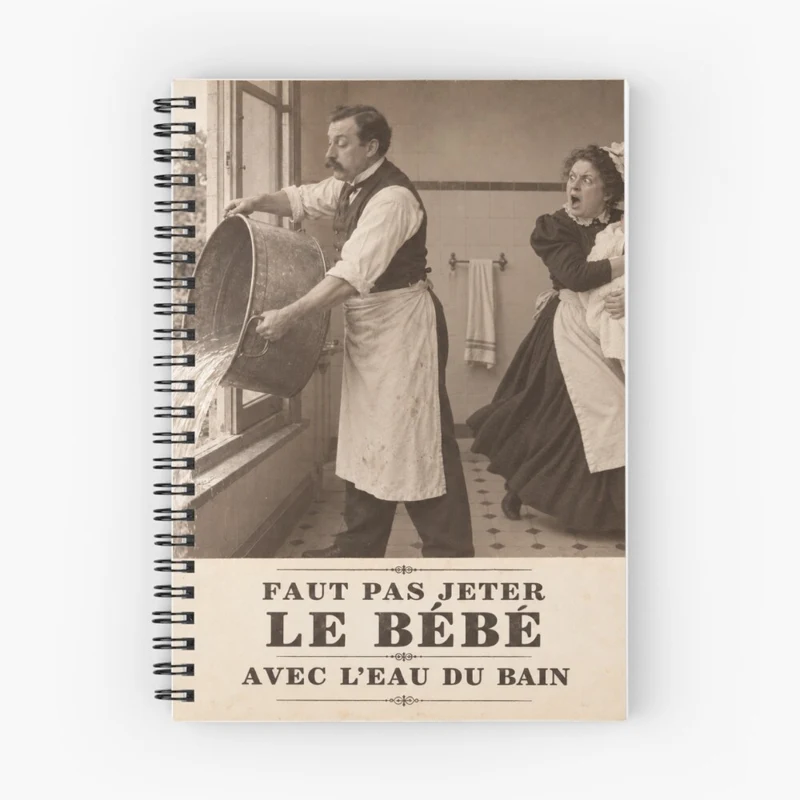 Bébé avec l’eau du bain — Sauvetage express sur Cahier à spirale