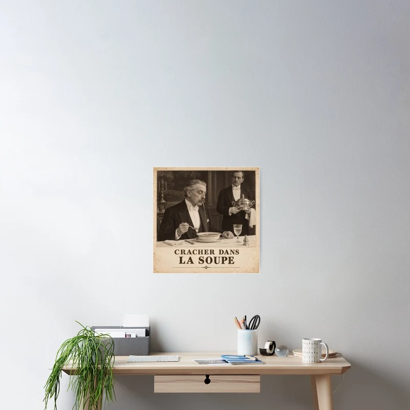 Cracher dans la soupe — Mauvaises manières distinguées sur Poster