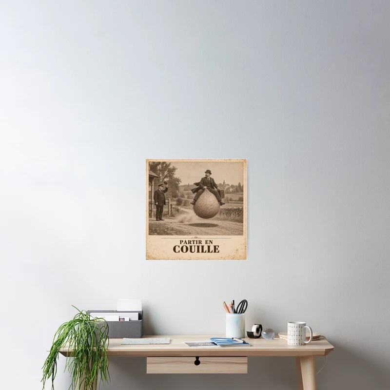 Partir en couille — Voyage à rebonds sur Poster