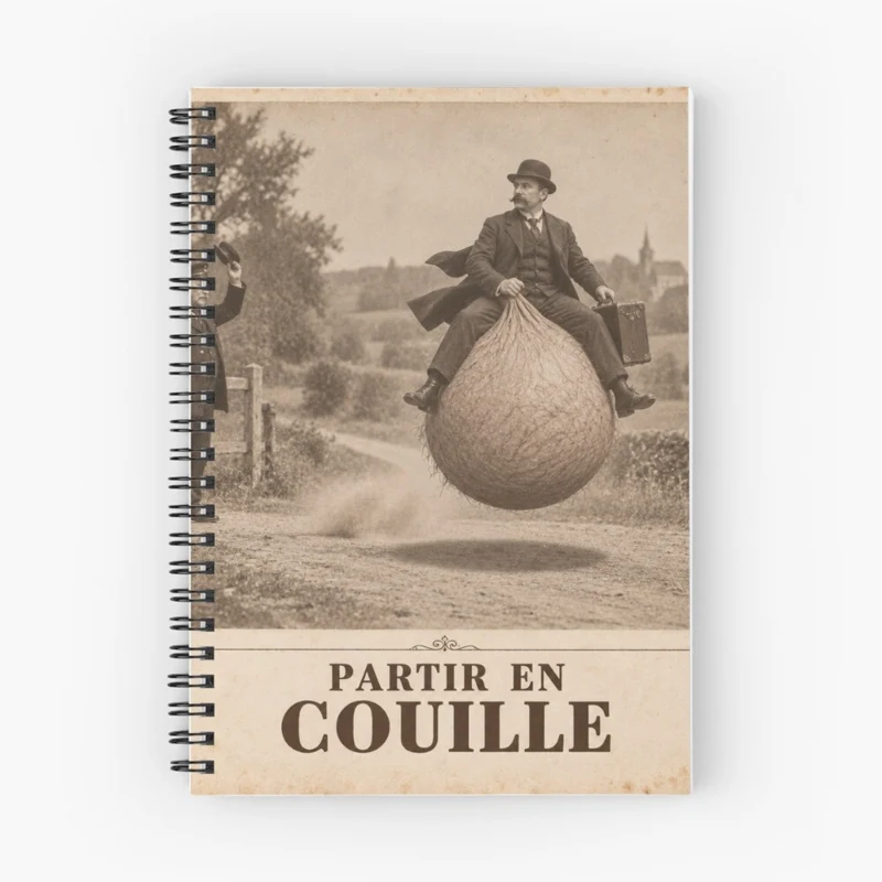 Partir en couille — Voyage à rebonds sur Cahier à spirale