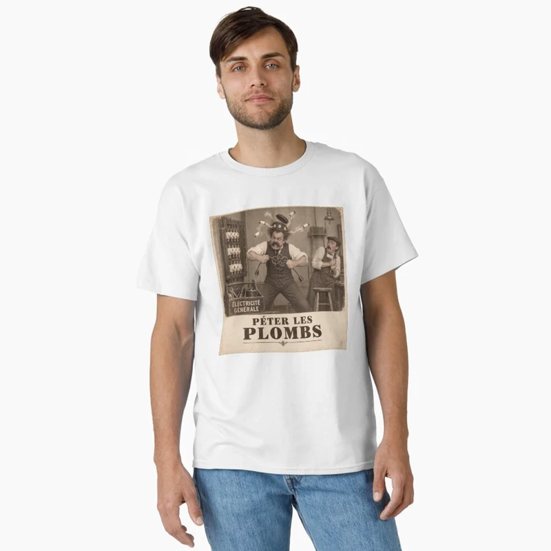 Péter les plombs — Court-circuit personnel sur T-shirt classique