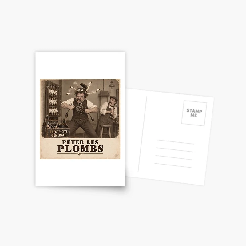 Péter les plombs — Court-circuit personnel sur Carte postale