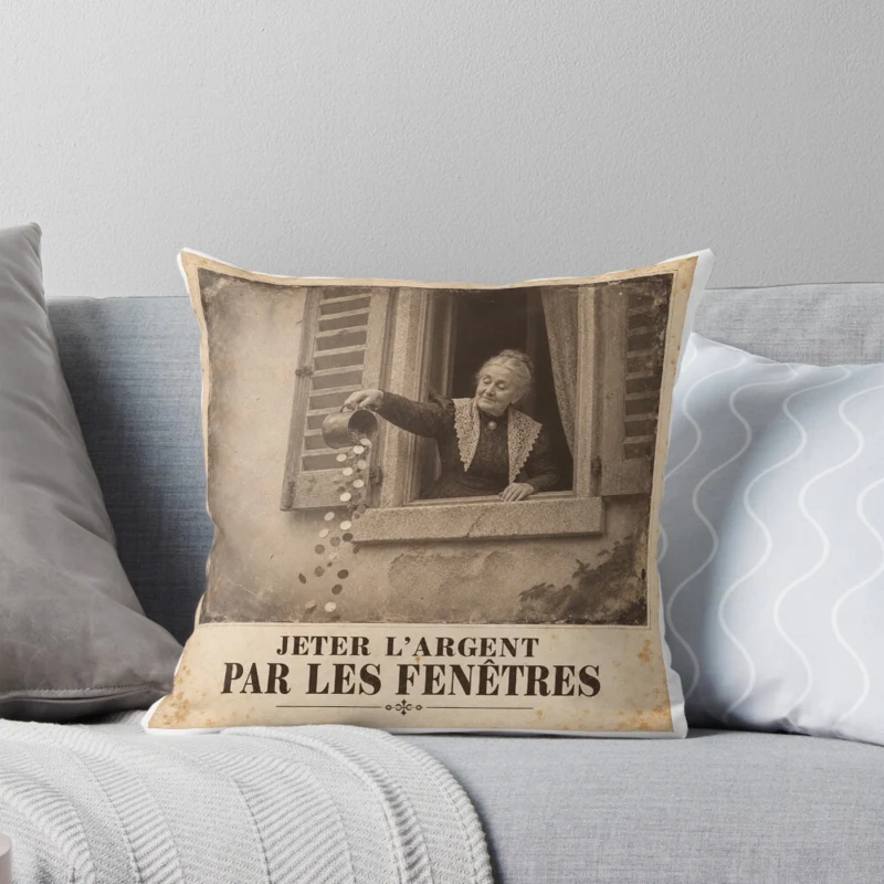 Jeter l’argent par les fenêtres — Économies volantes sur Coussin