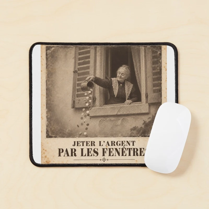 Jeter l’argent par les fenêtres — Économies volantes sur Tapis de souris
