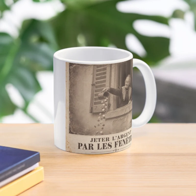 Jeter l’argent par les fenêtres — Économies volantes sur Mug classique
