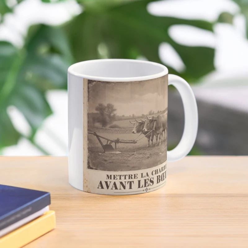 Mettre la charrue avant les bœufs — Départ compromis sur Mug classique
