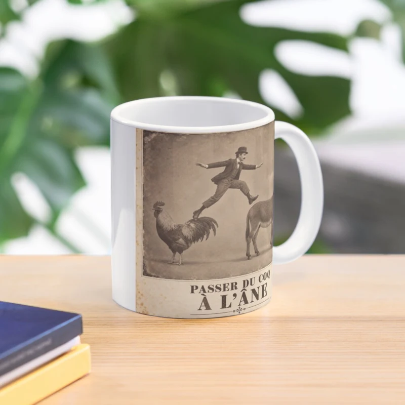 Passer du coq à l’âne — Transition acrobatique sur Mug classique