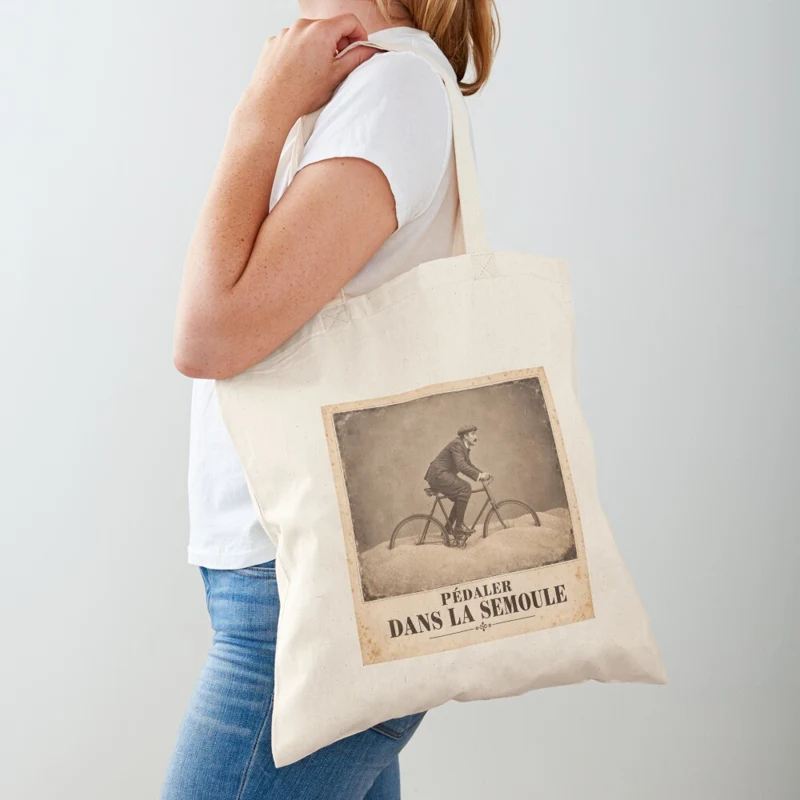Pédaler dans la semoule — Champion du surplace sur Tote bag classique
