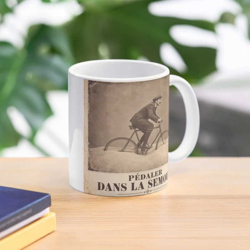 Pédaler dans la semoule — Champion du surplace sur Mug classique