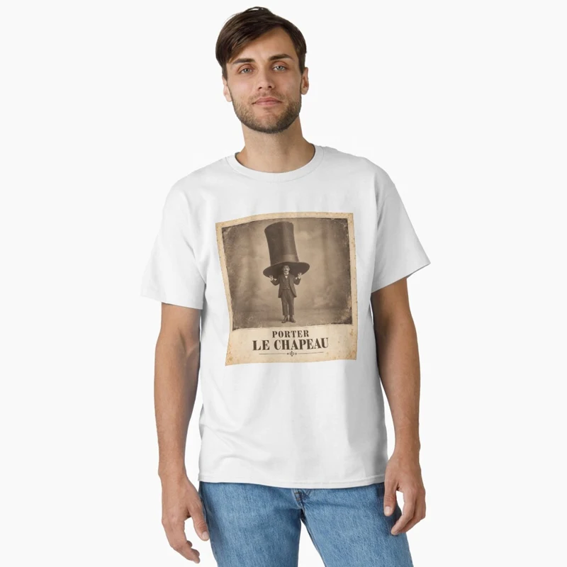 Porter le chapeau — Responsabilité grand format sur T-shirt classique