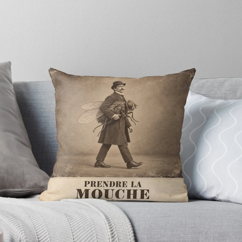 Prendre la mouche — Susceptibilité de compagnie sur Coussin