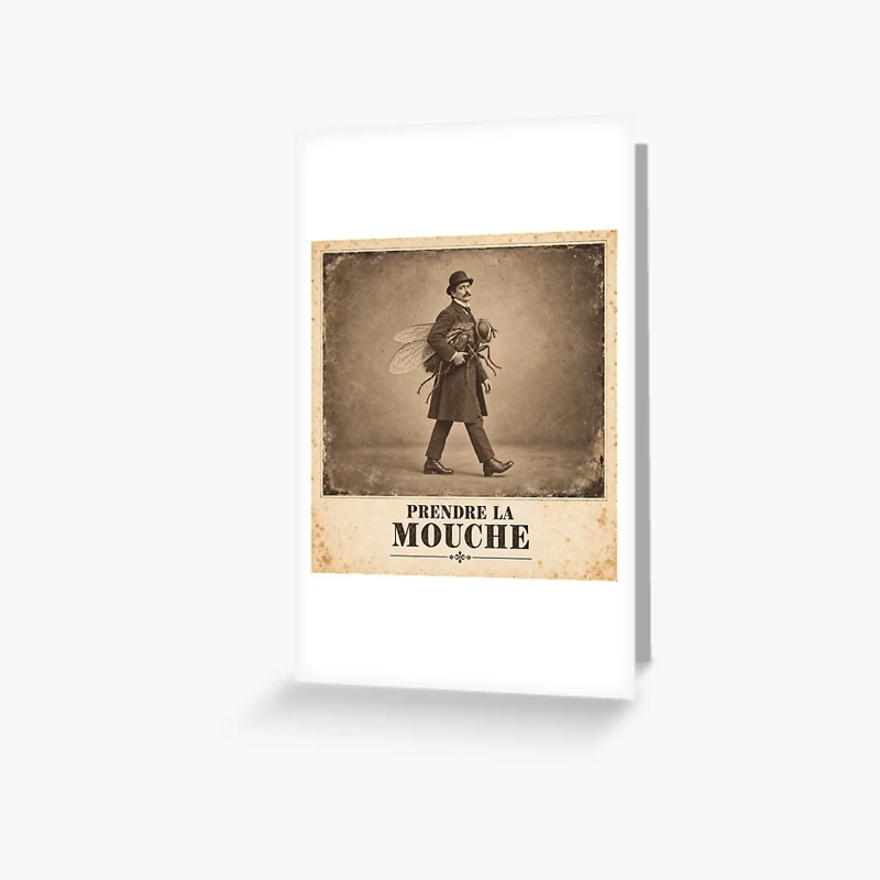 Prendre la mouche — Susceptibilité de compagnie sur Carte de vœux