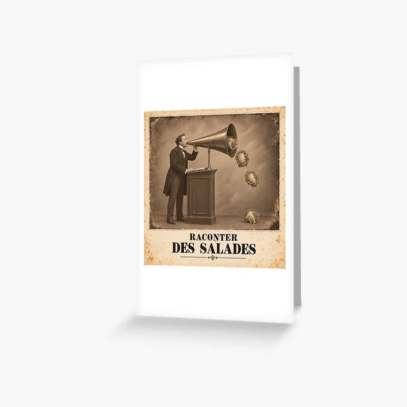 Raconter des salades — Conférence maraîchère sur Carte de vœux