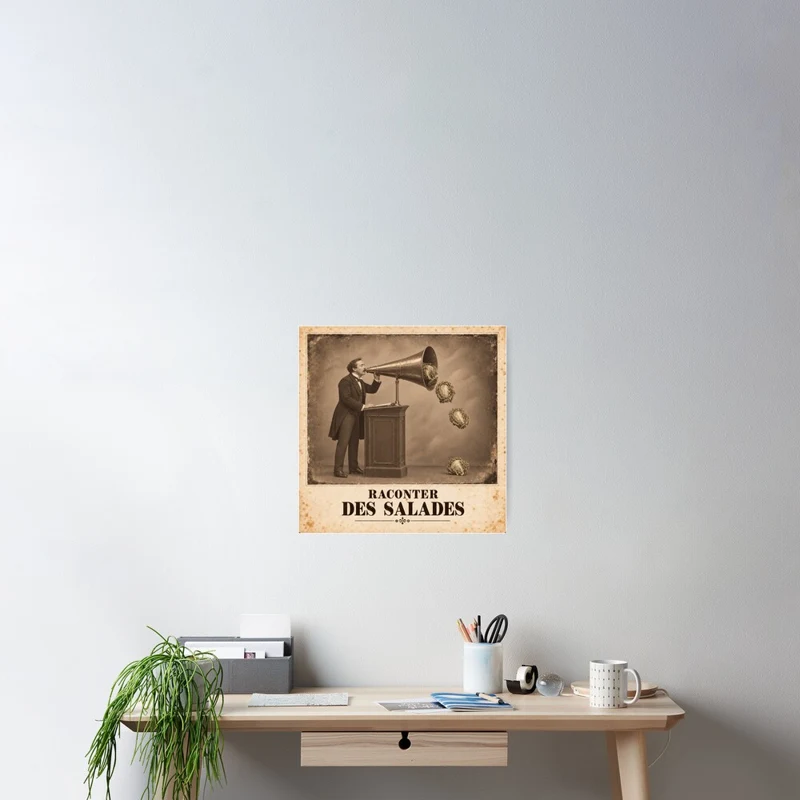 Raconter des salades — Conférence maraîchère sur Poster