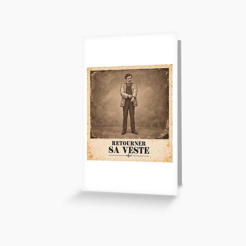 Retourner sa veste — Convictions sur doublure sur Carte de vœux