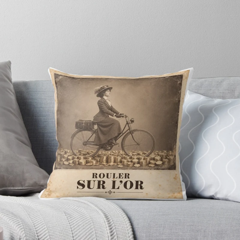 Rouler sur l’or — Fortune à pédales sur Coussin