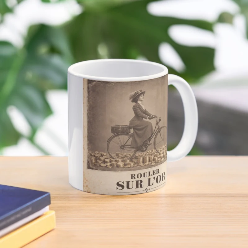 Rouler sur l’or — Fortune à pédales sur Mug classique