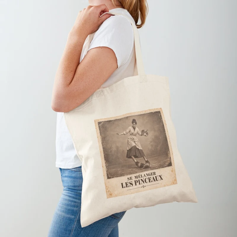 Se mélanger les pinceaux — Peinture acrobatique sur Tote bag classique