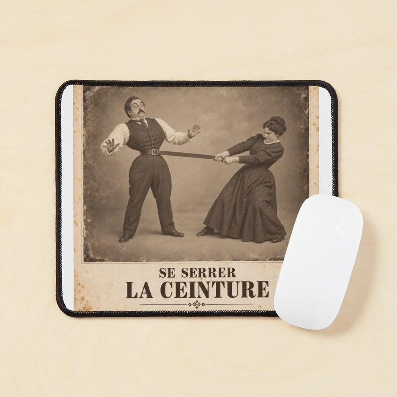 Se serrer la ceinture — Budget taille guêpe sur Tapis de souris