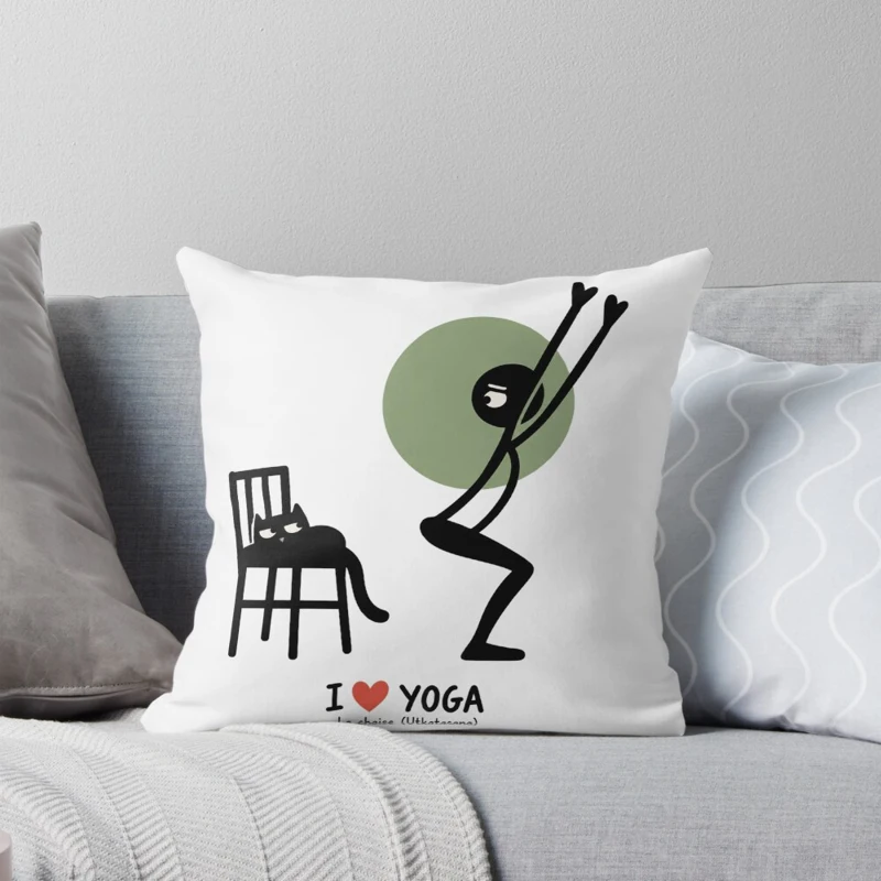 La chaise est prise par le chat sur Coussin