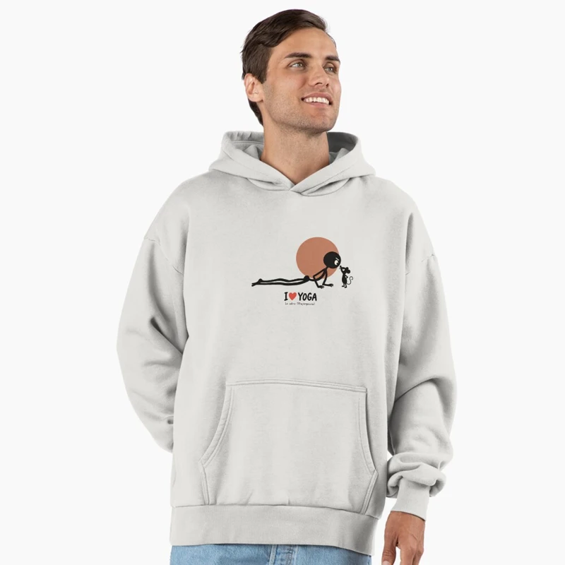 Le cobra face à la petite souris sur Sweat à capuche oversize premium