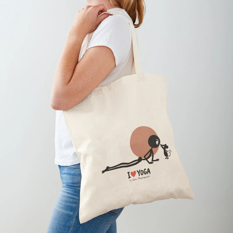 Le cobra face à la petite souris sur Tote bag classique
