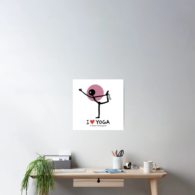 Le danseur fait sécher sa chaussette sur Poster