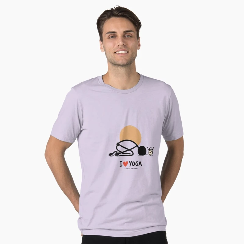 La posture de l’enfant ignore le réveil sur T-shirt délavé vintage