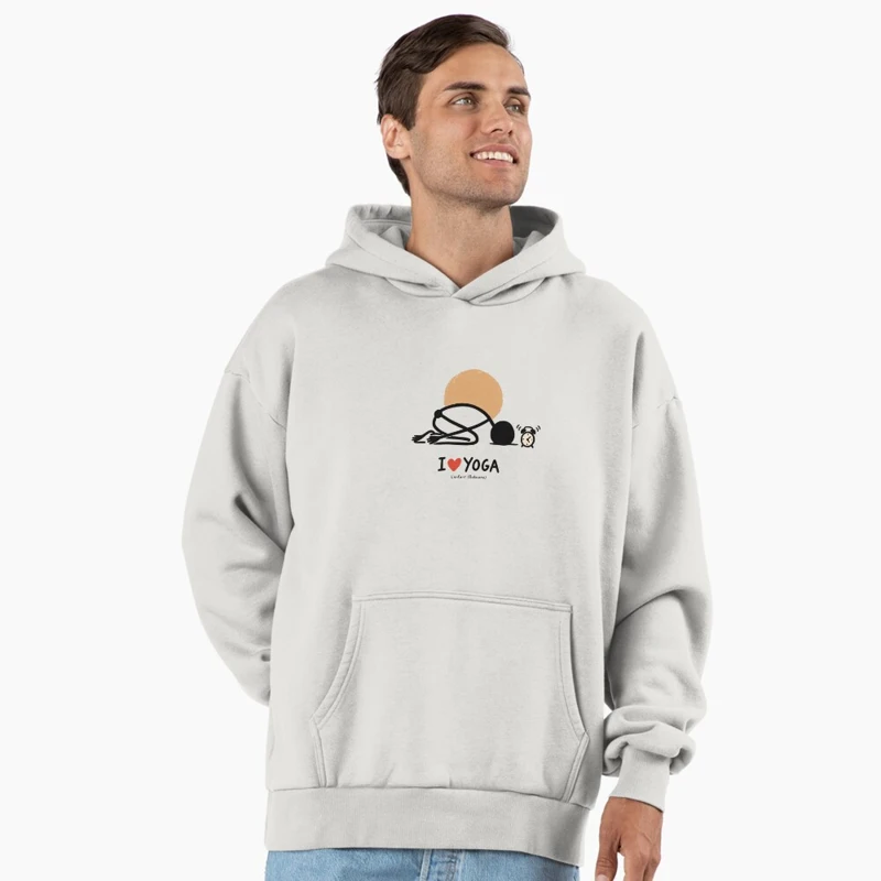 La posture de l’enfant ignore le réveil sur Sweat à capuche oversize premium
