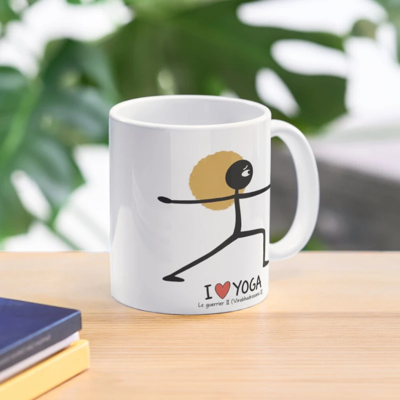 Le guerrier II et le papillon sur Mug classique