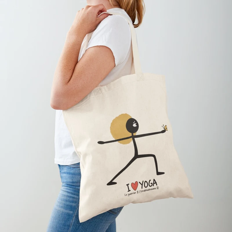 Le guerrier II et le papillon sur Tote bag classique