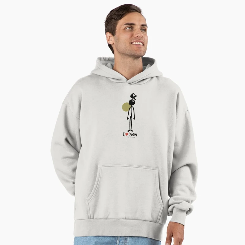 La montagne et son pigeon sur Sweat à capuche oversize premium