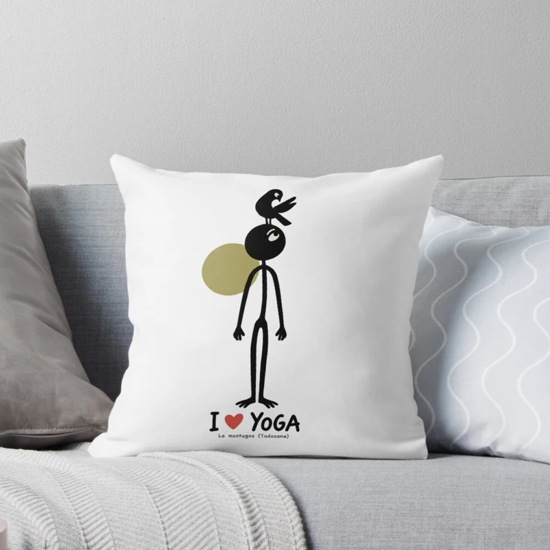 La montagne et son pigeon sur Coussin