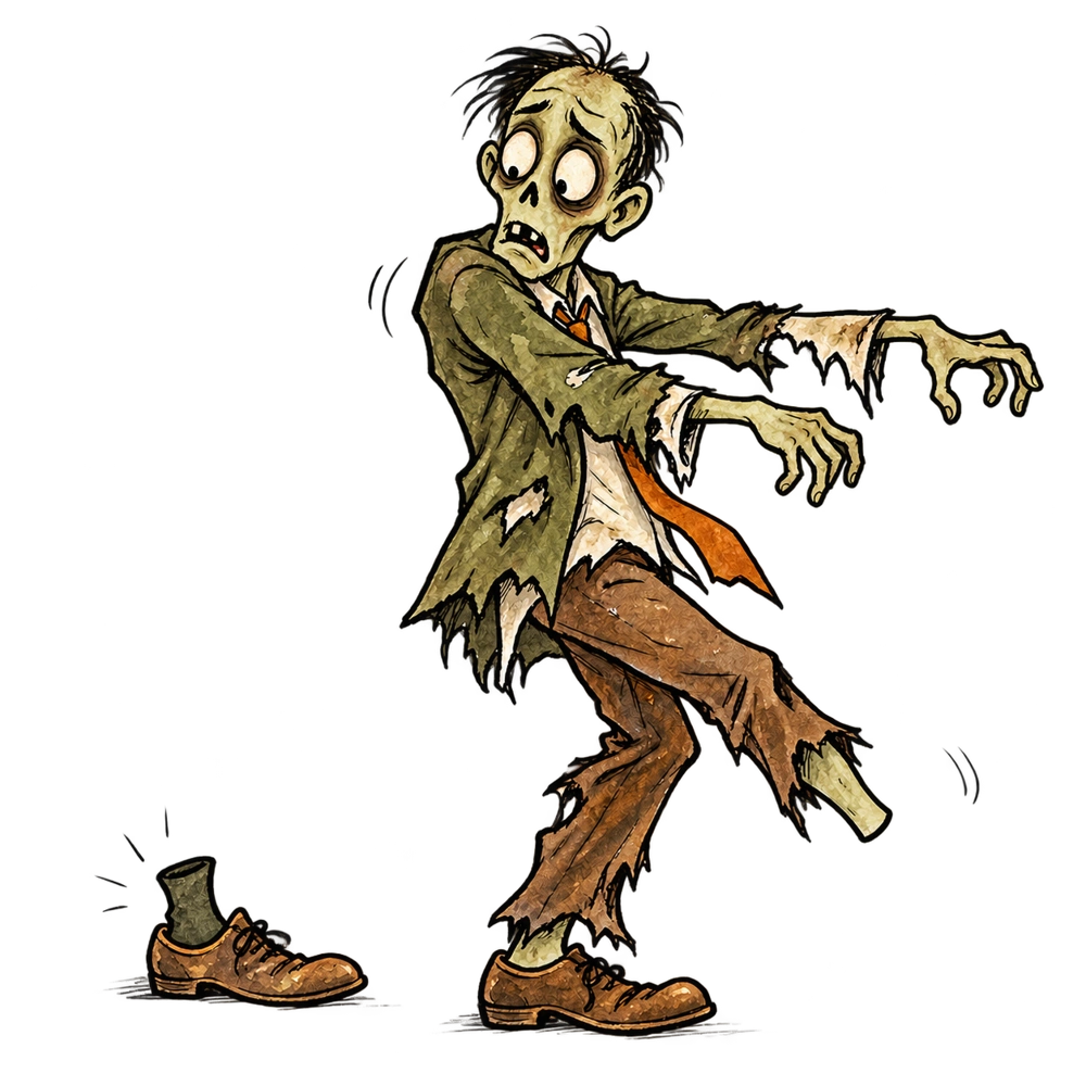 Zombie : le pied refuse de suivre