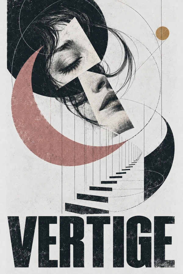 Vertige — Visage abstrait et escalier impossible