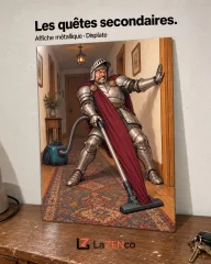 Le chevalier passe l’aspirateur — image publiée sur Instagram