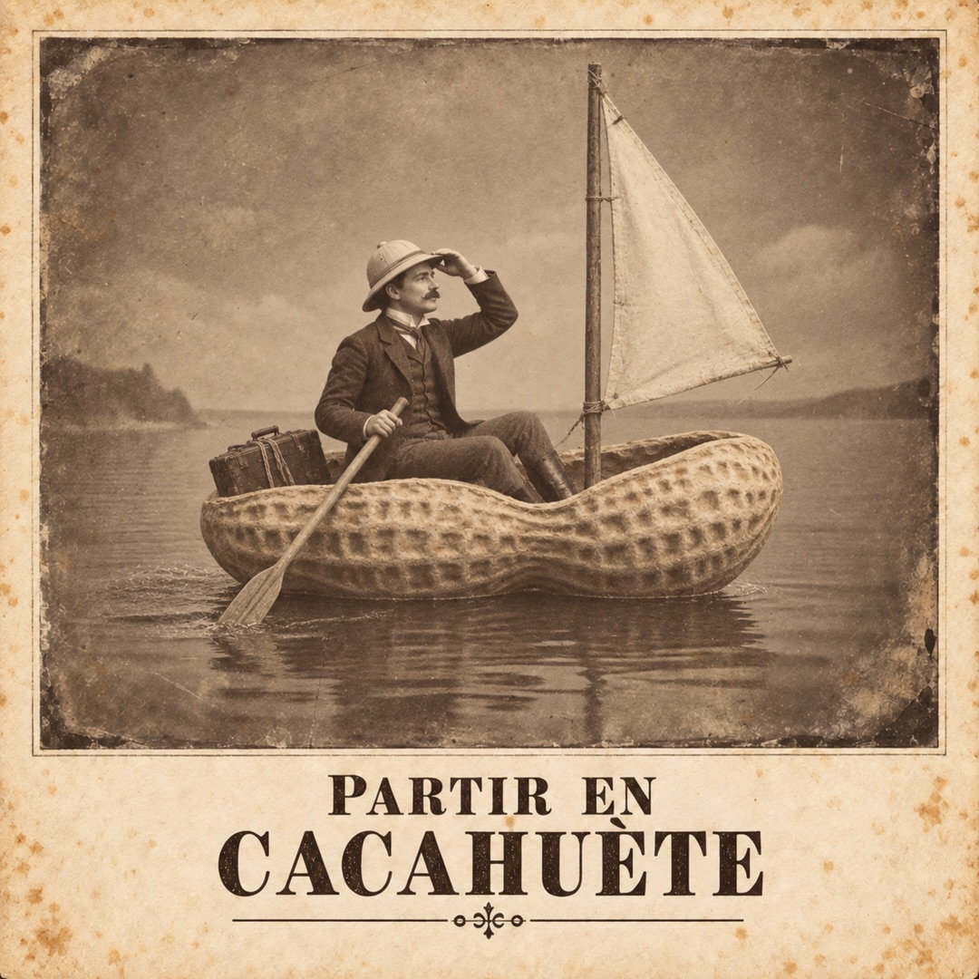 Partir en cacahuète — Croisière en coque — image publiée sur Instagram