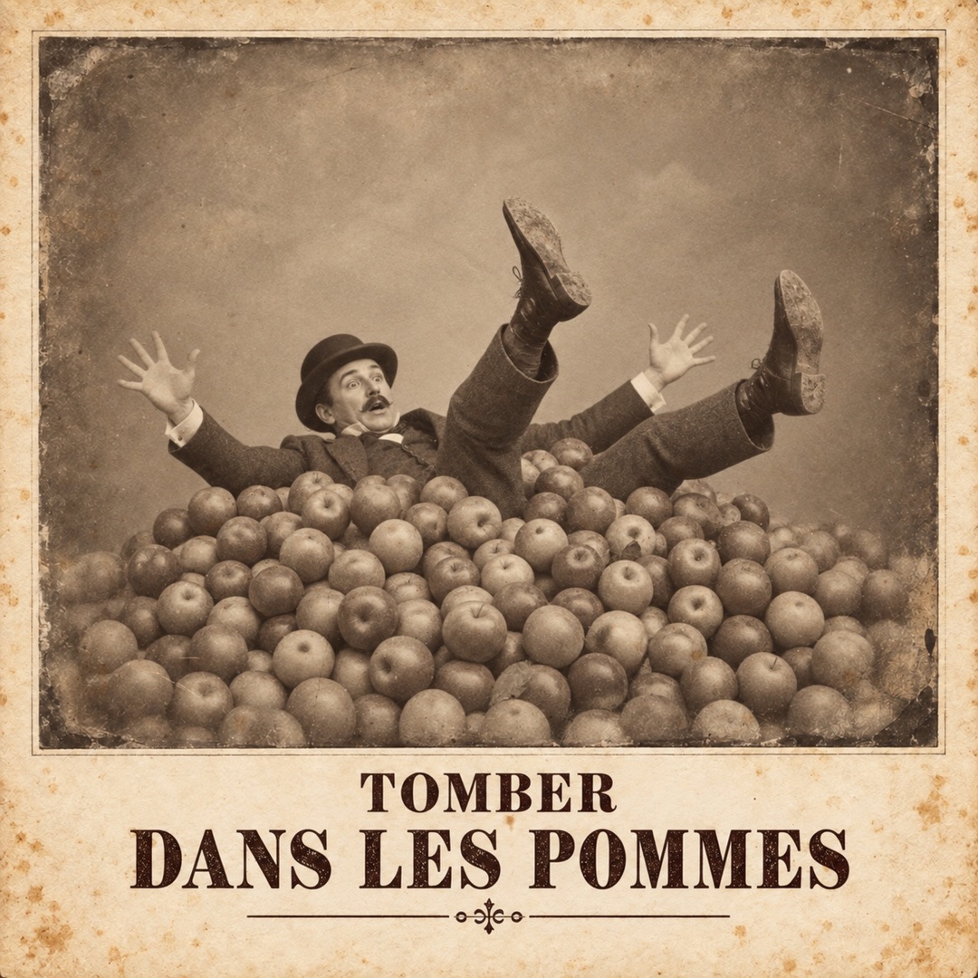 Tomber dans les pommes — Récolte humaine — image publiée sur Instagram