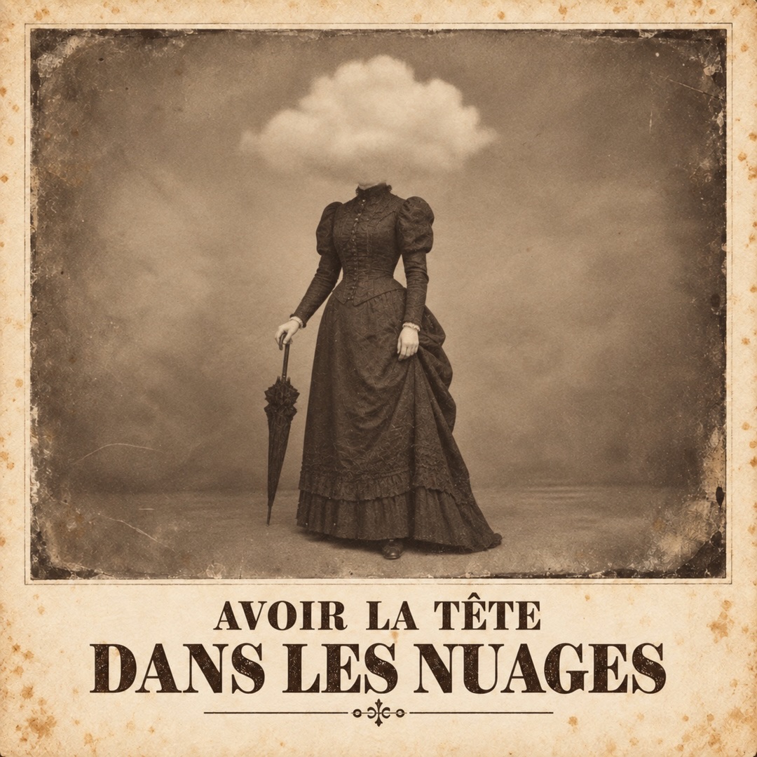Avoir la tête dans les nuages — Absente — image publiée sur Instagram