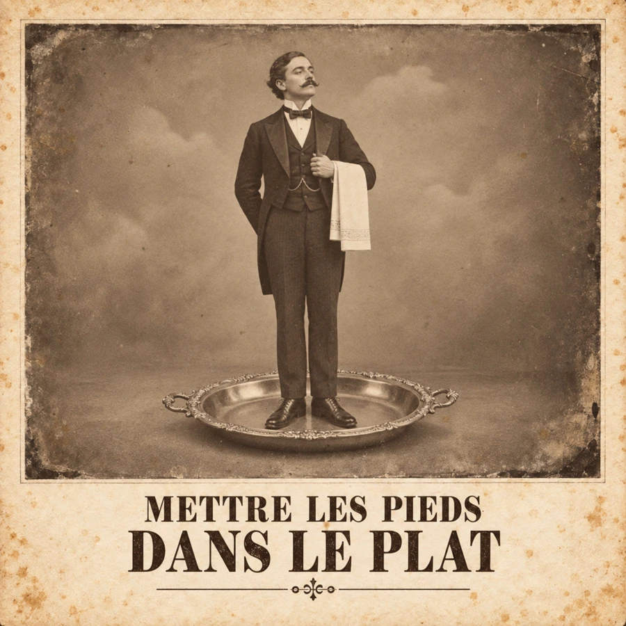 Mettre les pieds dans le plat — Maladresse gastronomique