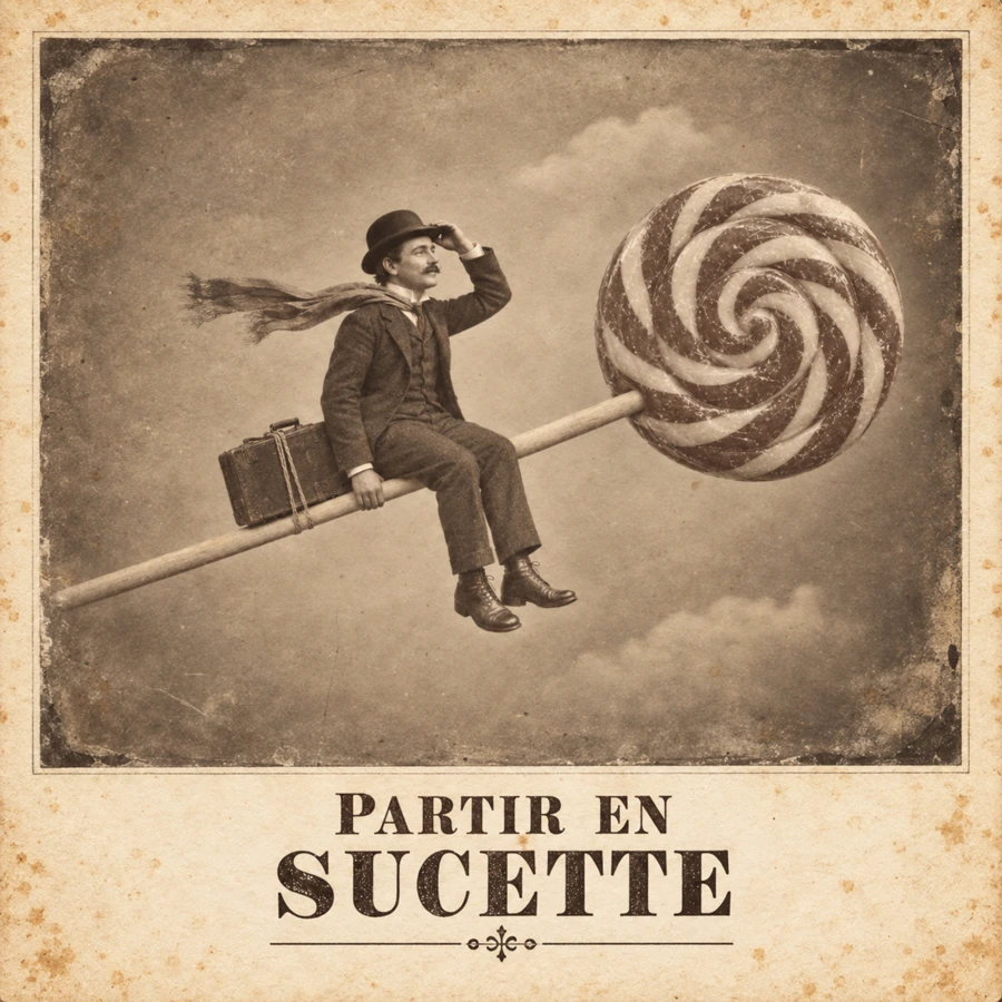 Partir en sucette, une expression prise au pied de la lettre