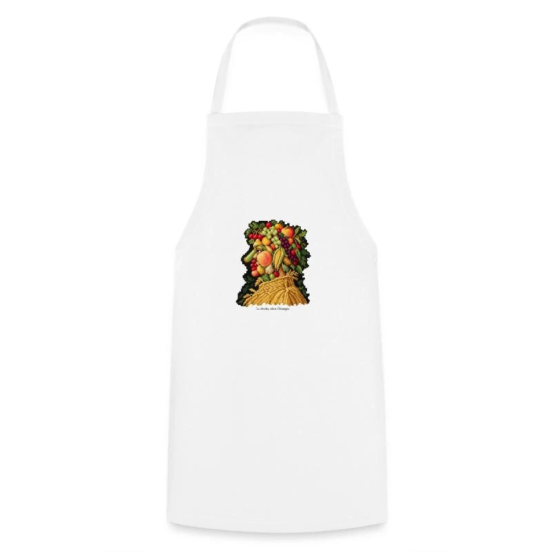 L’Été en pixel art sur Tablier de cuisine · blanc