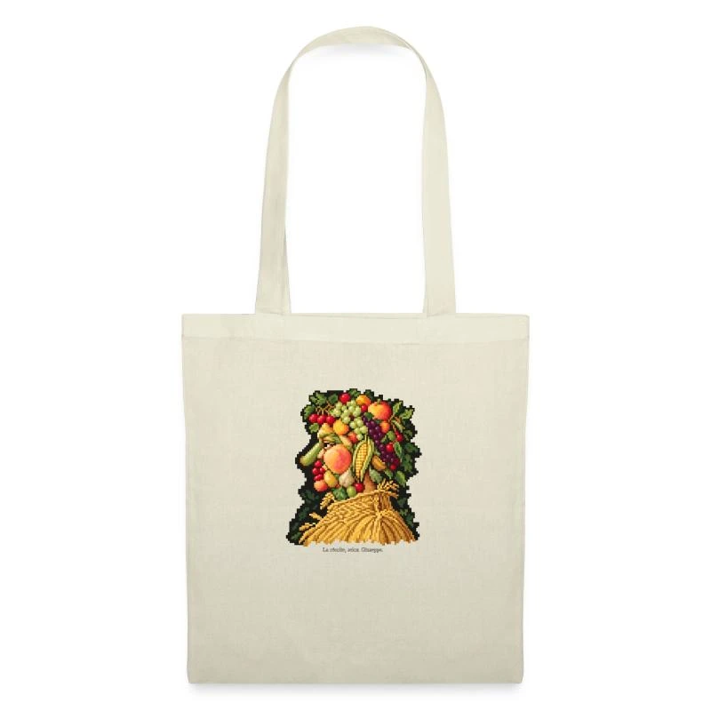 L’Été en pixel art sur Sac en tissu · nature