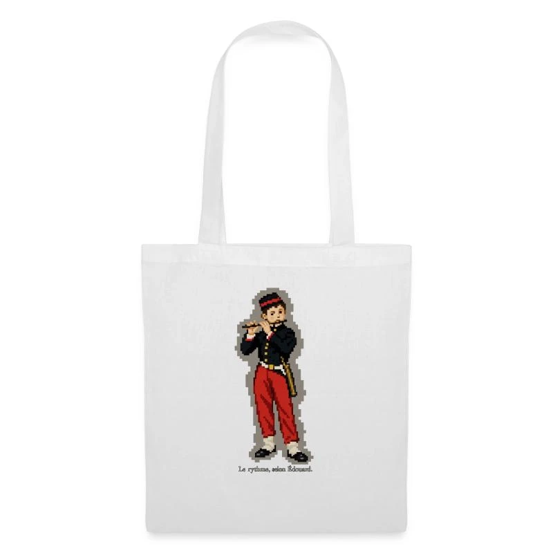 Le Fifre en pixel art sur Sac en tissu · blanc