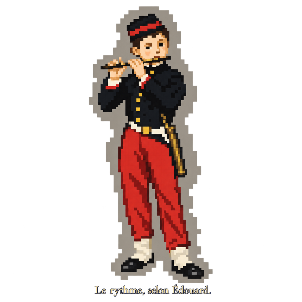 Le Fifre en pixel art — Édouard Manet