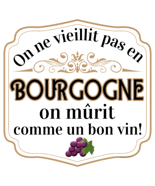 On mûrit comme un bon vin — Cartouche doré