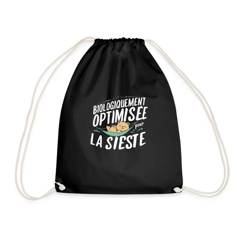 Biologiquement optimisée pour la sieste — Sac de sport léger, noir