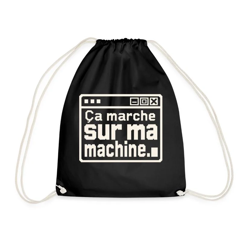 Ça marche sur ma machine — Sac de sport léger, noir